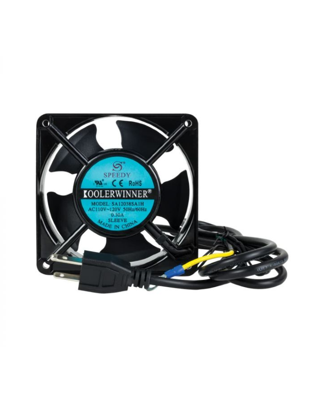 RackPro FAN Wall Rack Cooling Fan with cable+Euro plug